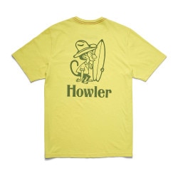 Howler Brothers Cotton Pocket TShirt Men's in El Monito Chartreuse